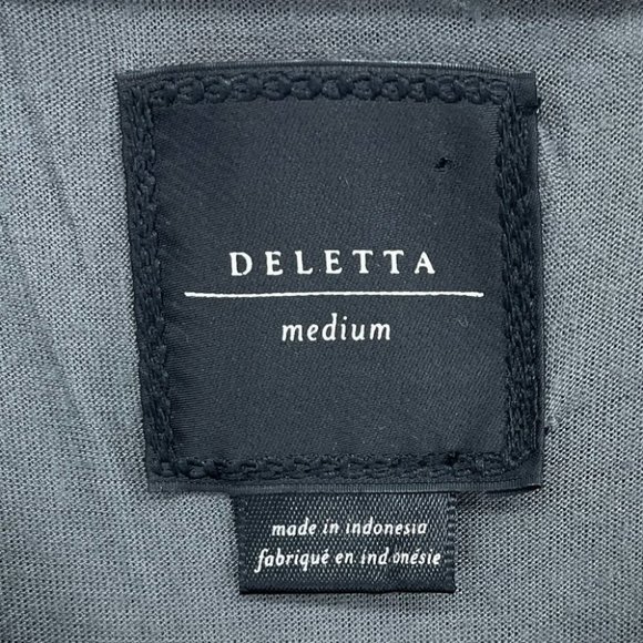 Deletta Anthro grey tan  floral eyelet Brushed Terra skater dress cap sleeve - Picture 5 of 16